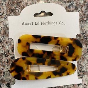Tortoise Shell Hair Clips/Barrettes